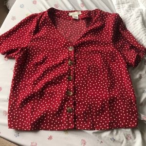 NWOT urban polka dot shirt